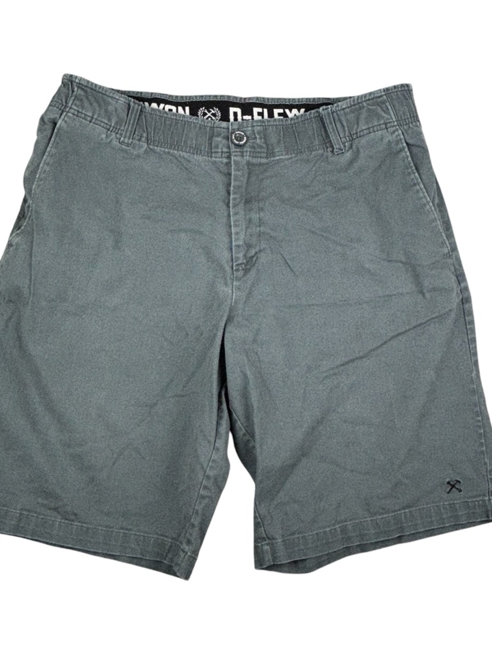 Dixxon Flannel Co Shorts Mens‎ Green D-Flexx Elastic Waistband Casual - Picture 2 of 14